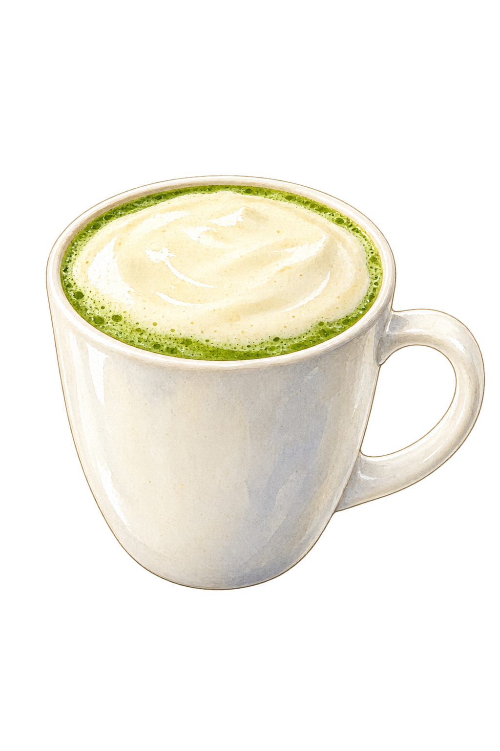 Matcha à la crème salée — chaud