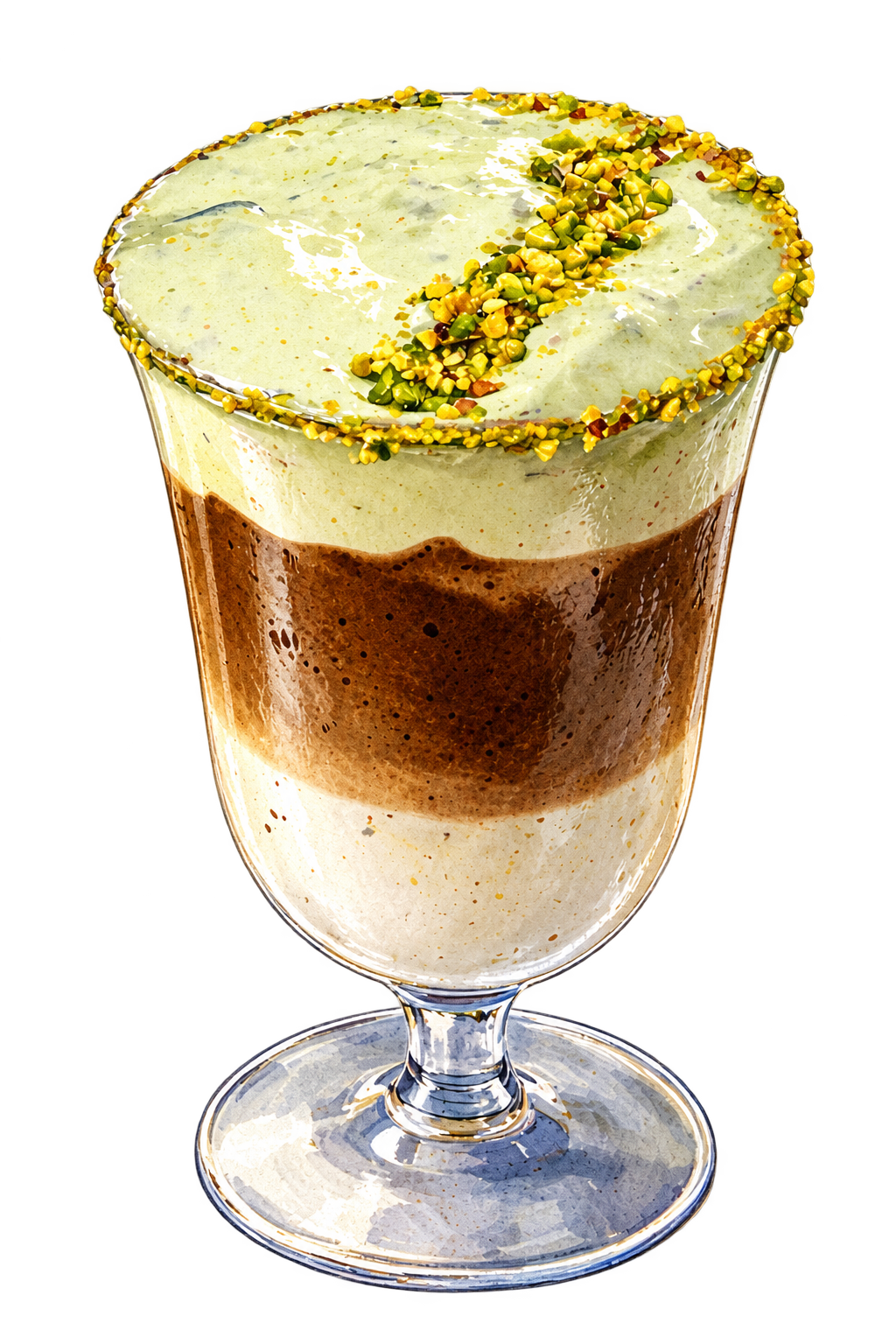 Pistachio Crème Latte — froid